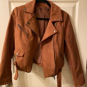 Brown suede jacket